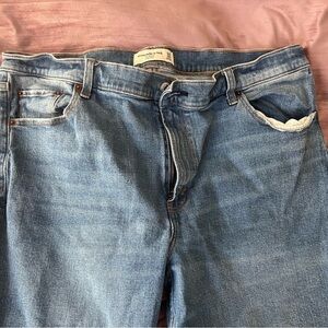 Abercrombie and Fitch Skinny High Waisted Blue Denim Jeans Plus size 34